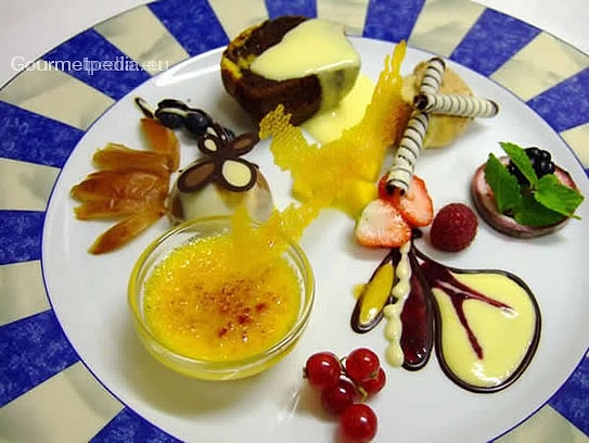 Variety of dessert