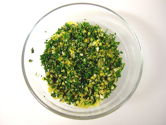 Fertige Gremolata