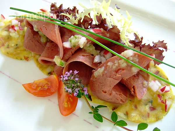 Beef tongue in vinaigrette