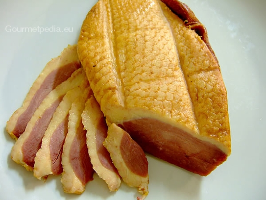 Smoked duck breast